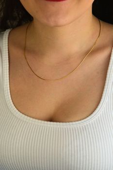 Złoty łańcuszek Linka 585 – subtelny z błyszczącą powierzchnią 0785 (4).jpg